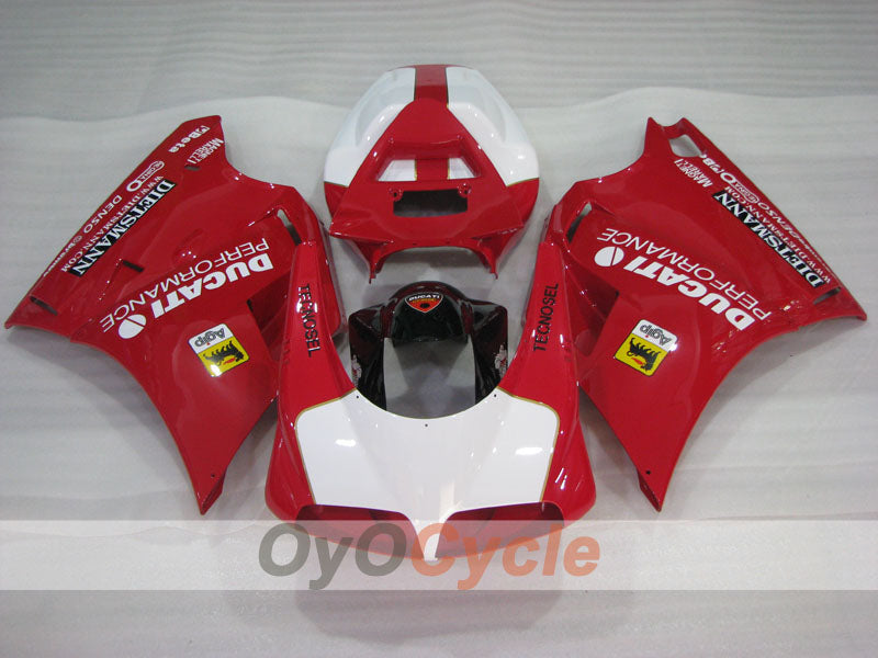Kit de carenado de inyección para Ducati 996 del 99-02 - Rojo, Blanco - Rendimiento #OYO87906142 Imagen secundaria del producto