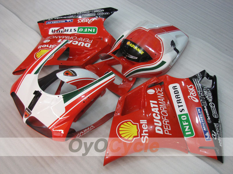 Carenado inyectado para Ducati 996 del 99-02 - Rojo, Blanco, Negro - INFO STRADA #OYO87906148 Imagen principal del producto