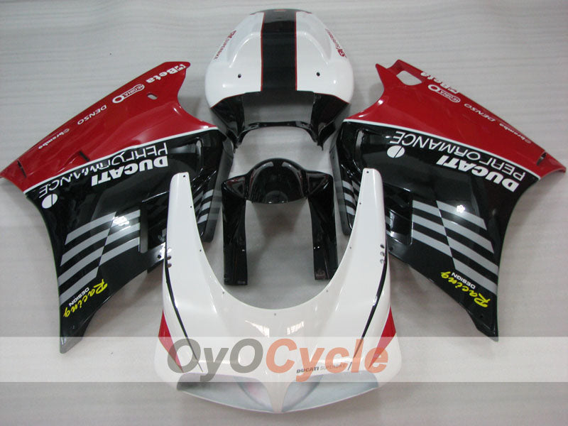 Carenado inyectado para Ducati 996 del 99-02 - Rojo, Blanco, Negro - Rendimiento #OYO87906150 Imagen secundaria del producto