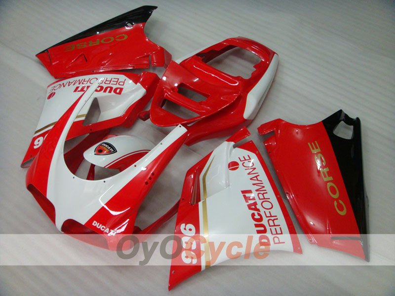 Kit de carenado por inyección para Ducati 996 del 99-02 - Rojo, Blanco - Rendimiento #OYO87906151 Imagen principal del producto