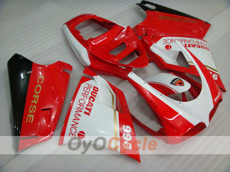 Kit de carenado por inyección para Ducati 996 del 99-02 - Rojo, Blanco - Rendimiento #OYO87906151 Imagen secundaria del producto