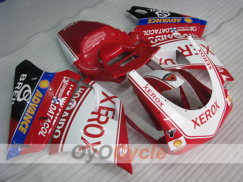 Kit de carenado por inyección para Ducati 996 (99-02) - Rojo, Blanco - Xerox #OYO87906152