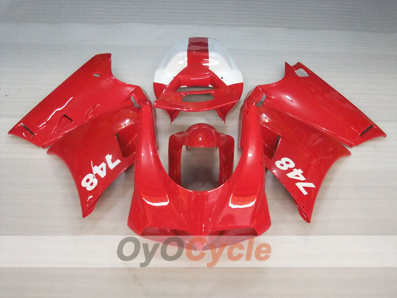 Carenado completo de inyección para Ducati 748 de 94-02 - Rojo, Blanco - Estilo de fábrica #OYO87906153 Imagen secundaria del producto