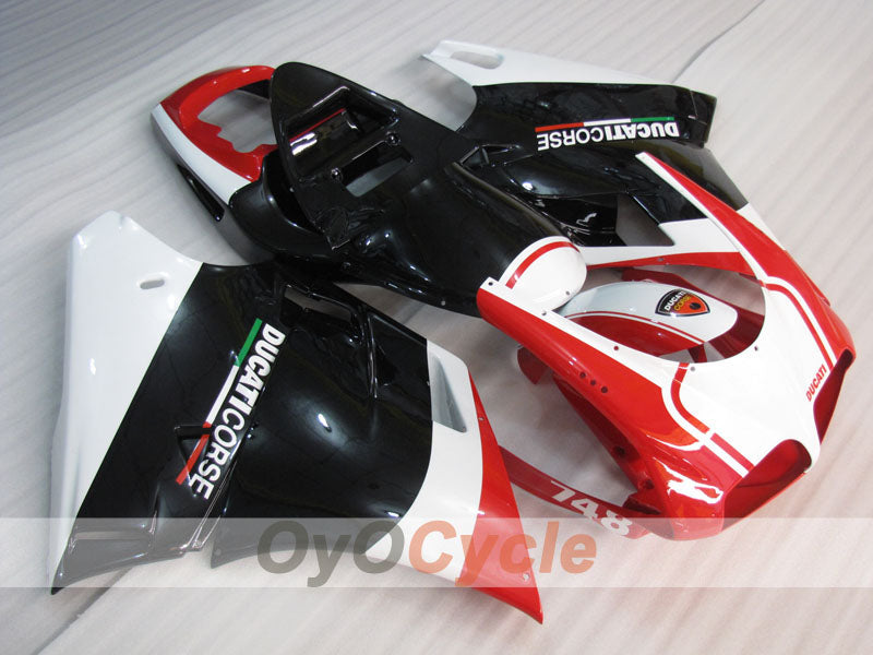 Kit de carenado por inyección para Ducati 748 94-02 - Rojo, Blanco, Negro - Estilo de fábrica #OYO87906154 Imagen principal del producto