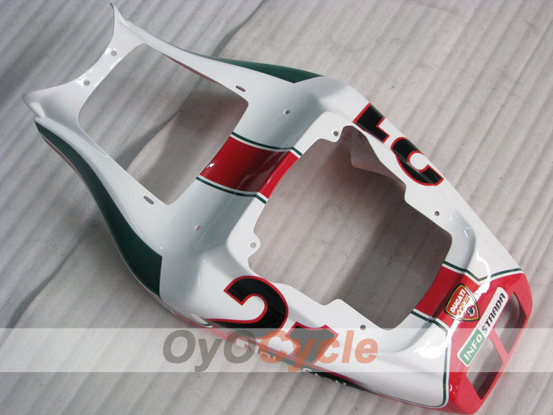 Carenado inyectado para Ducati 748 (94-02) - Rojo, Blanco, Negro - INFO STRADA #OYO87906157