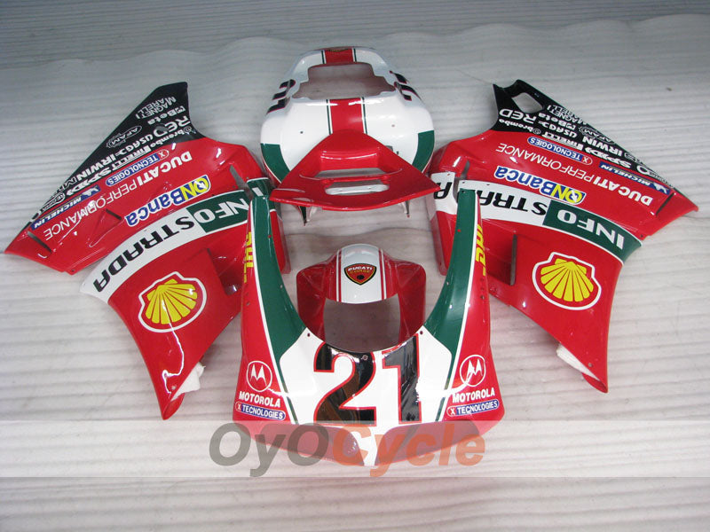 Carenado inyectado para Ducati 748 (94-02) - Rojo, Blanco, Negro - INFO STRADA #OYO87906157 Imagen secundaria del producto