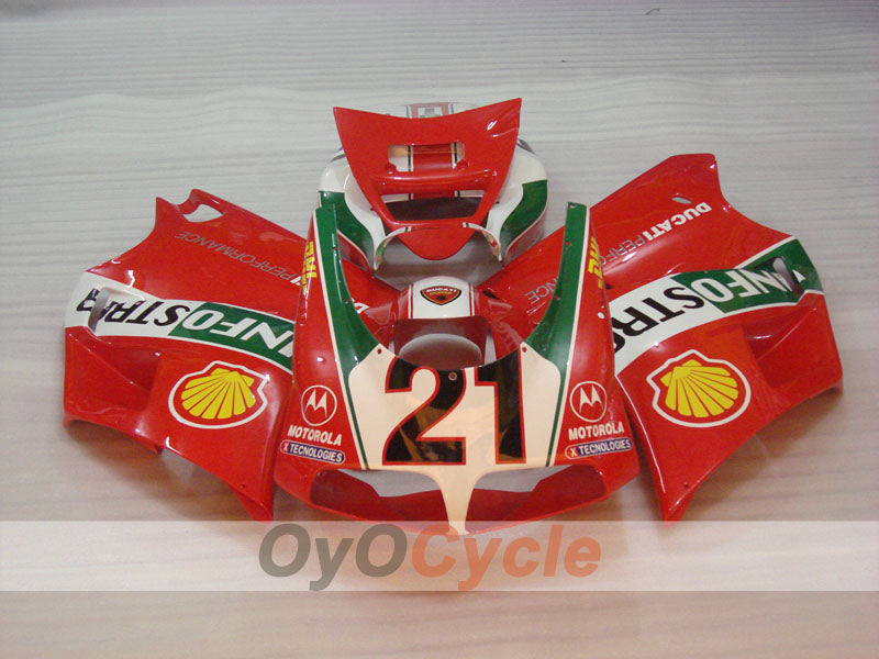 Kit de carenado por inyección para Ducati 748 de 94-02 - Rojo, Verde, Blanco - INFO STRADA #OYO87906160 Imagen secundaria del producto