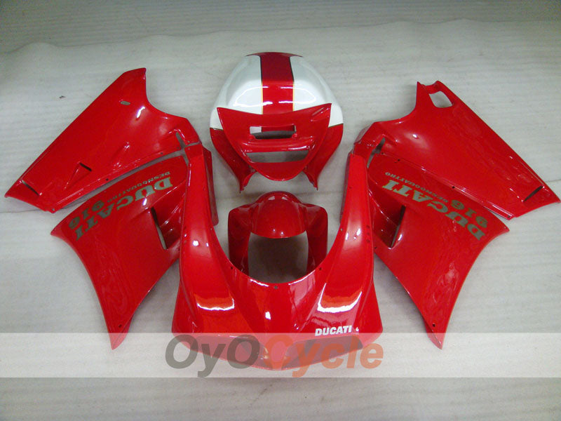 Kit de carenado por inyección para Ducati 916 94-98 - Rojo, Blanco - Estilo de fábrica #OYO87906176 Imagen secundaria del producto