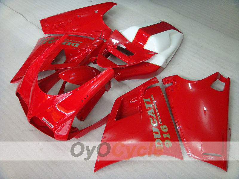 Kit de carenado por inyección para Ducati 916 94-98 - Rojo, Blanco - Estilo de fábrica #OYO87906176 Imagen principal del producto