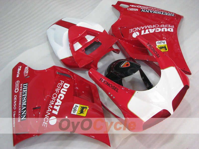Carenado de inyección para Ducati 916 de 94-98 - Rojo, Blanco - Rendimiento #OYO87906178 Imagen principal del producto