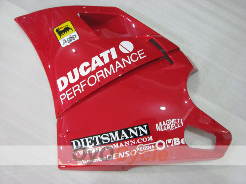 Carenado de inyección para Ducati 916 de 94-98 - Rojo, Blanco - Rendimiento #OYO87906178