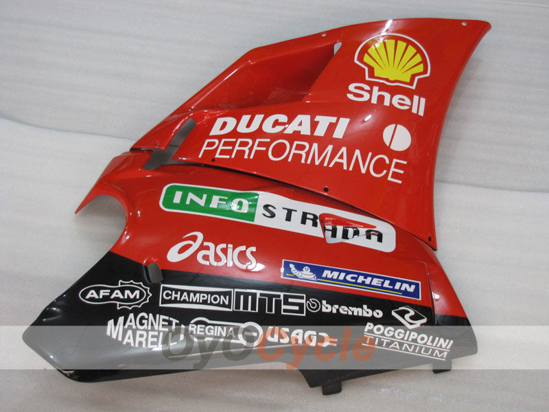 Kit de carenado por inyección para Ducati 916 de 94-98 - Rojo, Blanco, Negro - INFO STRADA #OYO87906184