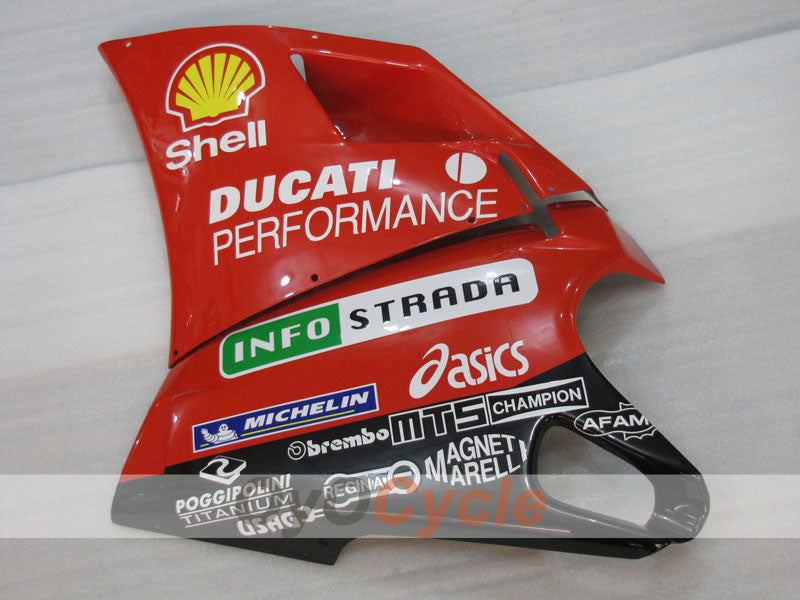 Kit de carenado por inyección para Ducati 916 de 94-98 - Rojo, Blanco, Negro - INFO STRADA #OYO87906184