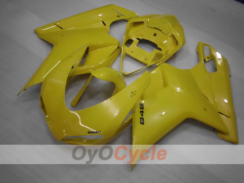Kit de carenado por inyección para Ducati 848 08-13 - Amarillo - Sin pegatinas/calcomanías, estilo de fábrica #OYO87906203 Imagen principal del producto