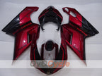 Kit de carenado por inyección para Ducati 848 08-13 - Color Vino Tinto, Negro - Estilo de Fábrica #OYO87906205