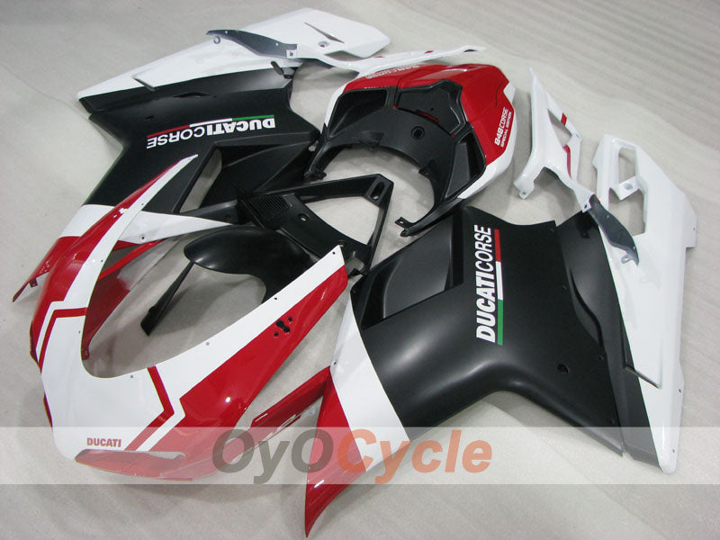Kit de Carenado de Inyección para Ducati 848 08-13 - Rojo, Blanco, Negro - Estilo de Fábrica #OYO87906207 Imagen secundaria del producto