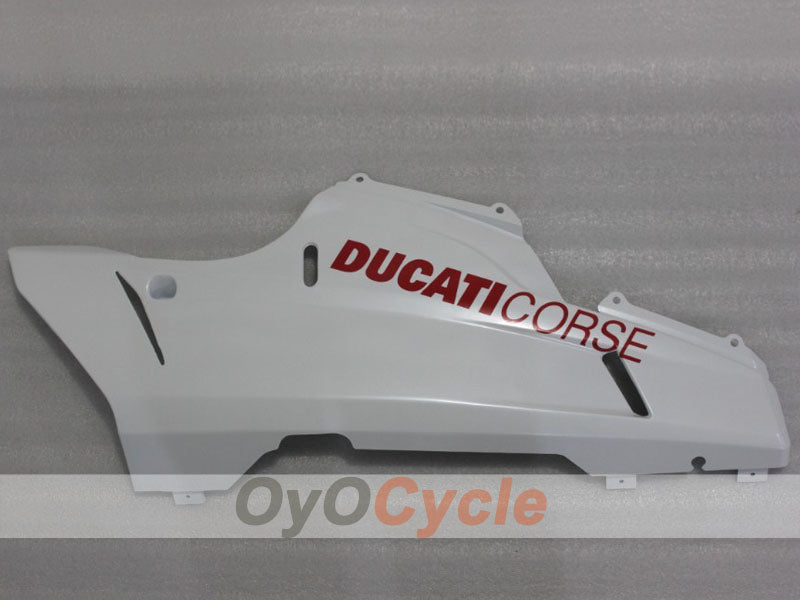 Kit de Carenado por Inyección para Ducati 848 08-13 - Rojo, Blanco - Estilo de Fábrica #OYO87906209