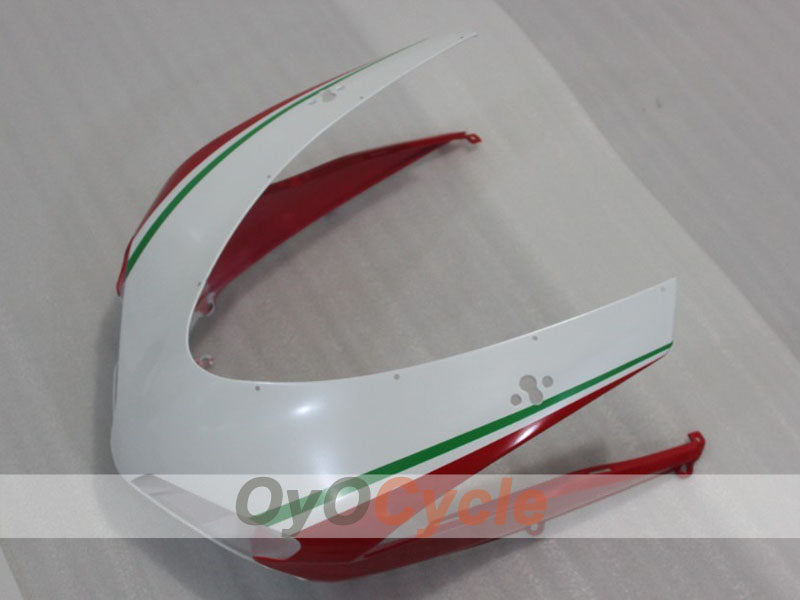 Kit de Carenado por Inyección para Ducati 848 08-13 - Rojo, Blanco - Estilo de Fábrica #OYO87906209