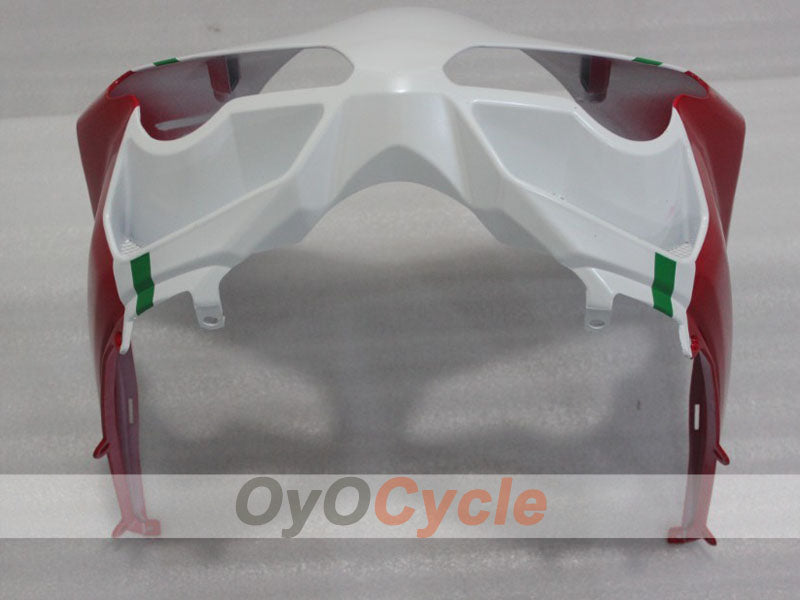 Kit de Carenado por Inyección para Ducati 848 08-13 - Rojo, Blanco - Estilo de Fábrica #OYO87906209