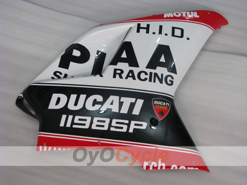 Kit de carenado por inyección para Ducati 848 08-13 - Rojo, Blanco, Negro - PIRELLI #OYO87906210