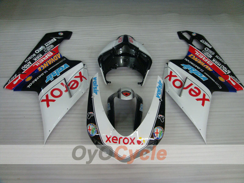 Kit de carenado por inyección para Ducati 848 08-13 - Blanco, Negro - Xerox #OYO87906211 Imagen secundaria del producto