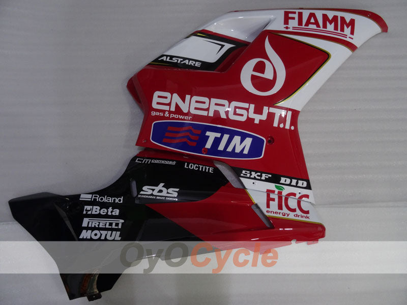 Carenado de inyección para Ducati 848 08-13 - Rojo, blanco, negro - FIAMM #OYO87906214