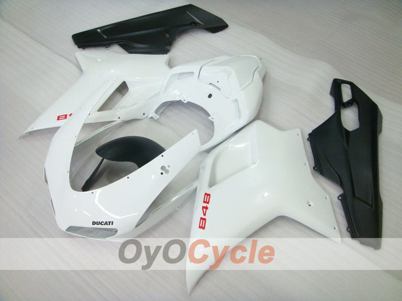 Carenado moldeado por inyección para Ducati 848 08-13 - Blanco, Negro - Estilo de fábrica #OYO87906217 Imagen principal del producto