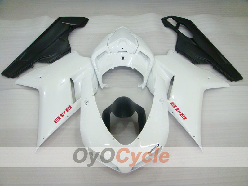 Carenado moldeado por inyección para Ducati 848 08-13 - Blanco, Negro - Estilo de fábrica #OYO87906217 Imagen secundaria del producto