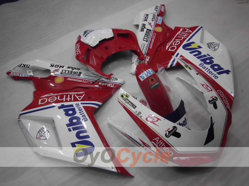 Kit de carenado por inyección para Ducati 1098 07-09 - Rojo, Blanco - Unibat #OYO87906221 Imagen secundaria del producto