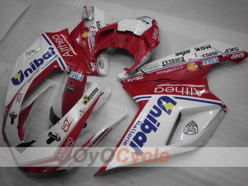 Kit de carenado por inyección para Ducati 1098 07-09 - Rojo, Blanco - Unibat #OYO87906221 Imagen principal del producto