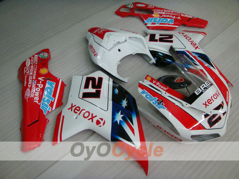 Kit de carenado por inyección para Ducati 1098 07-09 - Rojo, Blanco - Xerox #OYO87906222 Imagen principal del producto