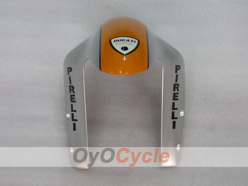 Kit de carenado por inyección para Ducati 1098 07-09 - Naranja, Plata - Gulf #OYO87906224