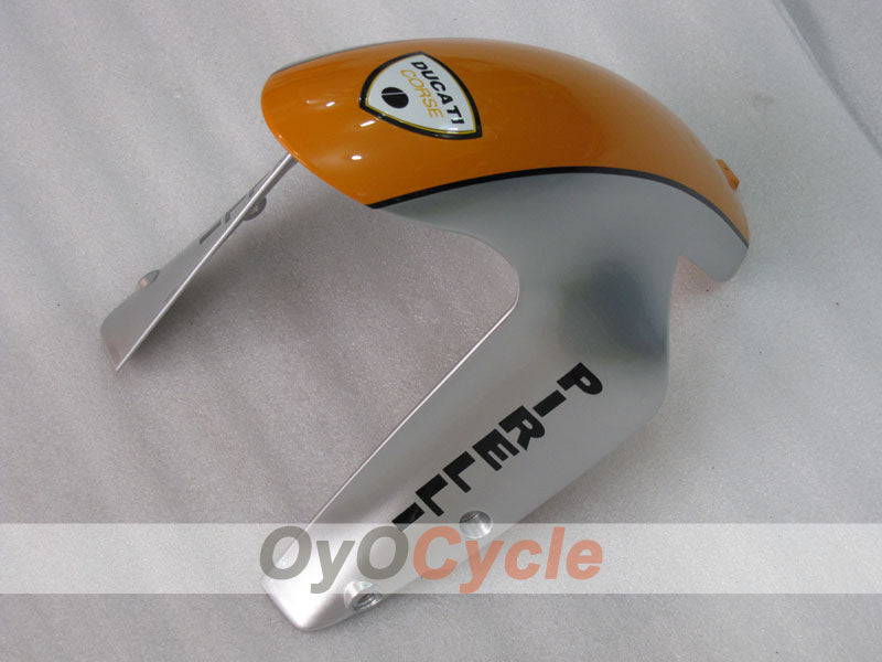 Kit de carenado por inyección para Ducati 1098 07-09 - Naranja, Plata - Gulf #OYO87906224