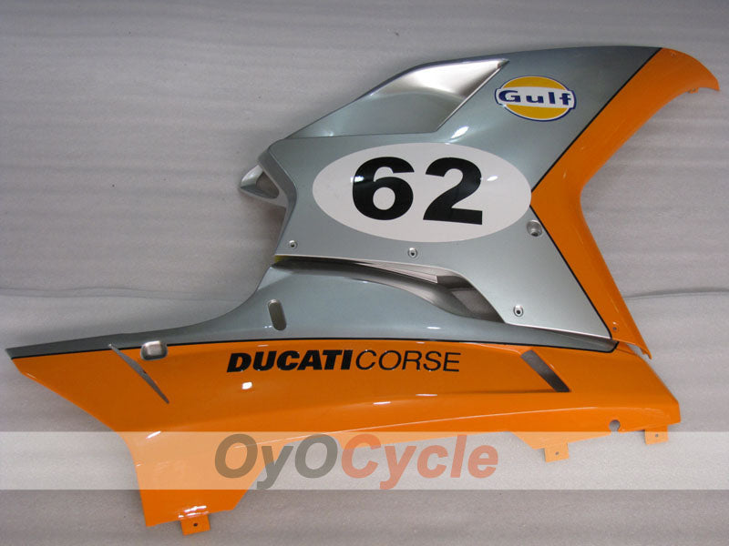 Kit de carenado por inyección para Ducati 1098 07-09 - Naranja, Plata - Gulf #OYO87906224