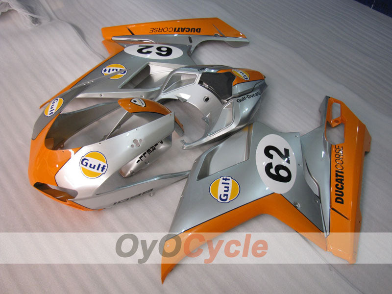 Kit de carenado por inyección para Ducati 1098 07-09 - Naranja, Plata - Gulf #OYO87906224 Imagen principal del producto