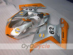 Kit de carenado por inyección para Ducati 1098 07-09 - Naranja, Plata - Gulf #OYO87906224