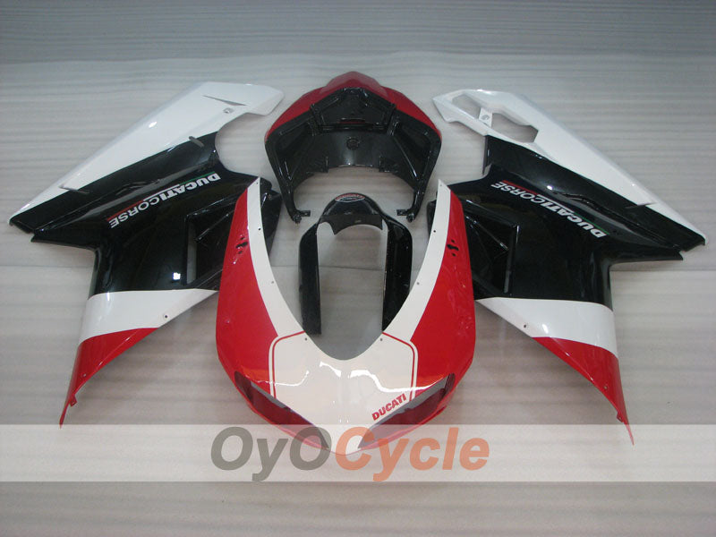Kit de carenado por inyección para Ducati 1098 07-09 - Rojo, Blanco, Negro - Estilo de fábrica #OYO87906225 Imagen secundaria del producto