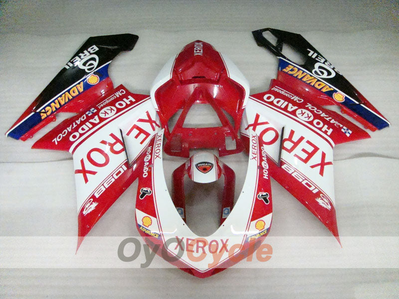 Carenado de inyección para Ducati 1098 07-09 - Rojo, Blanco, Negro - Xerox #OYO87906226 Imagen secundaria del producto