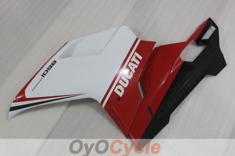 Carenado de inyección para Ducati 1098 07-09 - Rojo, blanco - Estilo de fábrica #OYO87906228