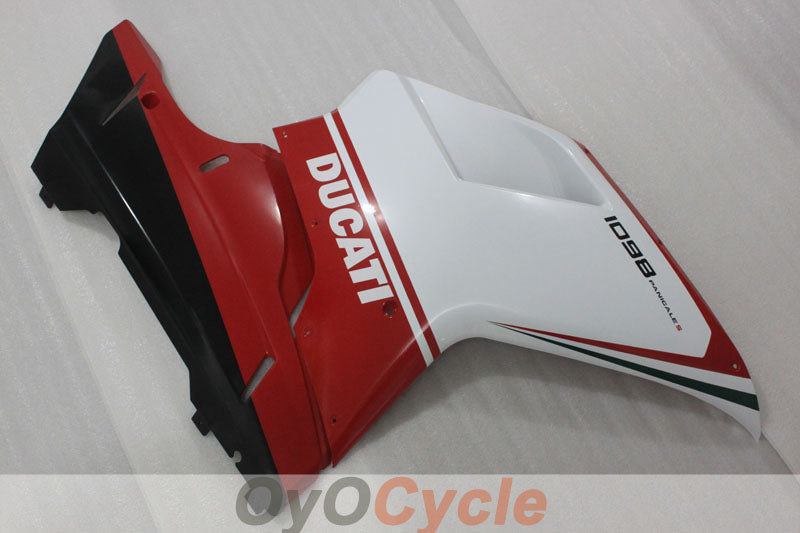 Carenado de inyección para Ducati 1098 07-09 - Rojo, blanco - Estilo de fábrica #OYO87906228