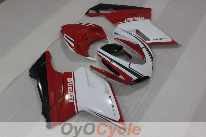 Carenado de inyección para Ducati 1098 07-09 - Rojo, blanco - Estilo de fábrica #OYO87906228 Imagen secundaria del producto