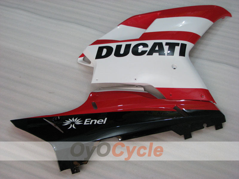 Kit de carenado por inyección para Ducati 1098 07-09 - Rojo, Blanco - Estilo de fábrica #OYO87906229