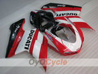 Kit de carenado por inyección para Ducati 1098 07-09 - Rojo, Blanco - Estilo de fábrica #OYO87906229
