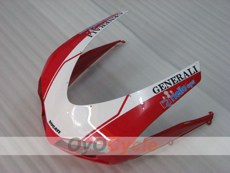 Kit de carenado por inyección para Ducati 1098 07-09 - Rojo, Blanco - Estilo de fábrica #OYO87906229