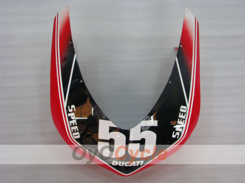 Kit de carenado de inyección para Ducati 1098 07-09 - Rojo, Blanco, Negro - PIRELLI #OYO87906231