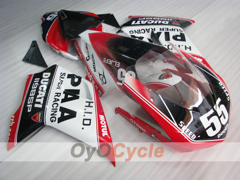 Kit de carenado de inyección para Ducati 1098 07-09 - Rojo, Blanco, Negro - PIRELLI #OYO87906231 Imagen principal del producto