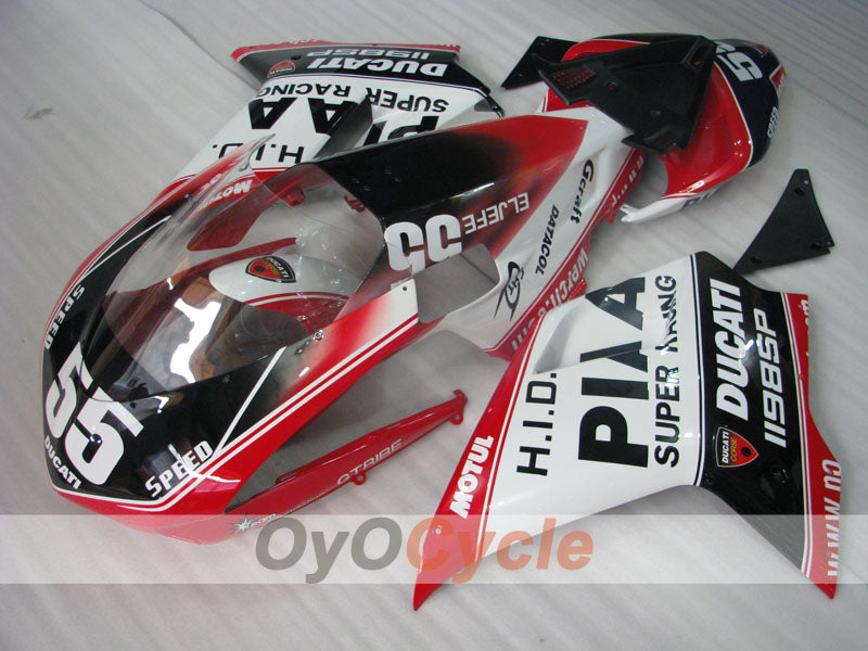 Kit de carenado de inyección para Ducati 1098 07-09 - Rojo, Blanco, Negro - PIRELLI #OYO87906231 Imagen secundaria del producto