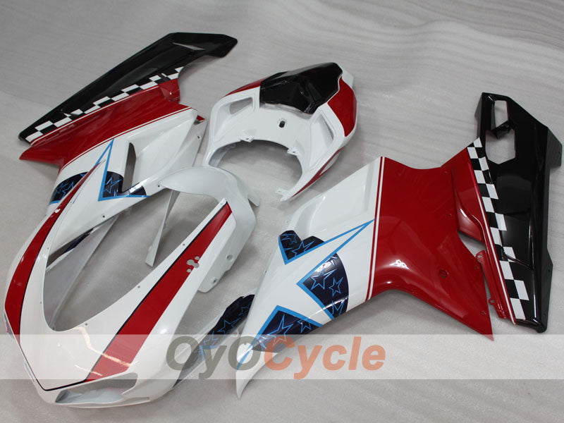 Carenado completo para Ducati 1098 07-09 - Rojo, Blanco - Estilo de fábrica #OYO87906234 Imagen secundaria del producto