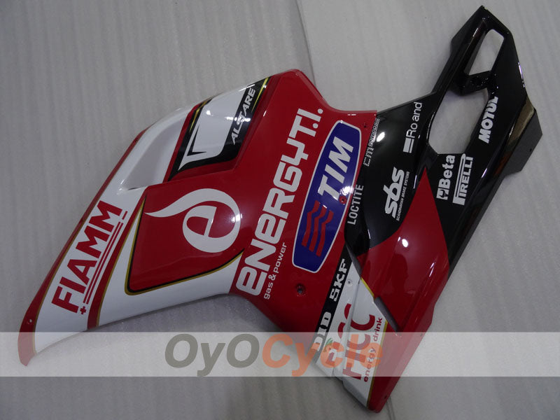 Carenado de inyección para Ducati 1098 07-09 - Rojo, Blanco, Negro - FIAMM #OYO87906235