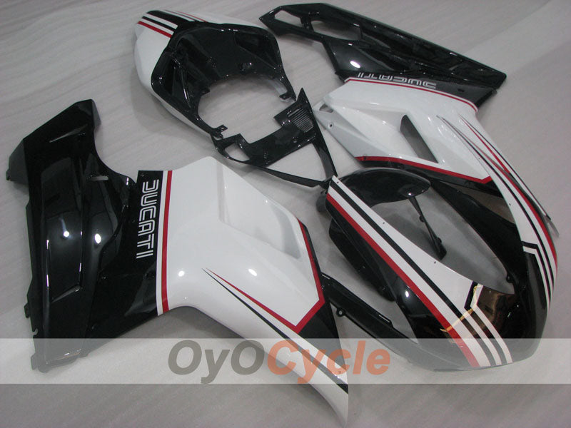 Kit de carenado por inyección para Ducati 1098 07-09 - Blanco, Negro - Estilo de fábrica #OYO87906236 Imagen principal del producto